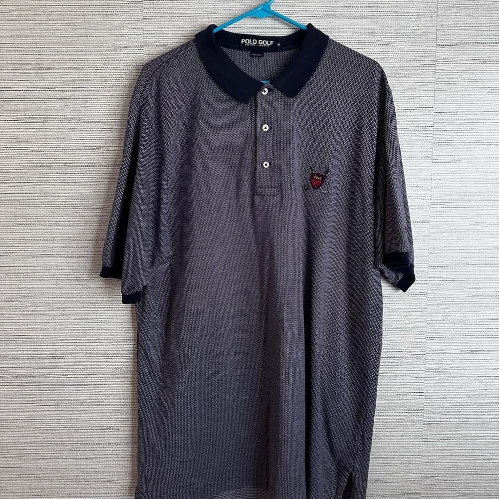 Ralph Lauren Navy and Gray Polo Shirt